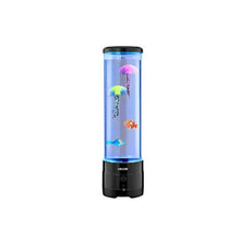 Relaxing Color Changing LED Artificial Aquarium Bubble Tank Lamp with Bluetooth Speaker