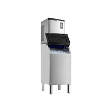 800LBS Daily Production Commercial Ice Cube Maker with 300LBS Large Capacity Storage Bin