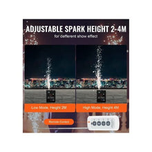 Heavy Duty Aluminum Adjustable Height Stage 500W Cold Spark Stage Fountain Machine With DMX Control