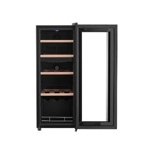 Freestanding Dual Zone Wine Refrigerator 20 Bottle Capacity with Precision Temperature Control for Home, Bar & Office