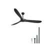 72-Inch Large Modern Exterior Ceiling Fan with Remote for Living Room & Patio