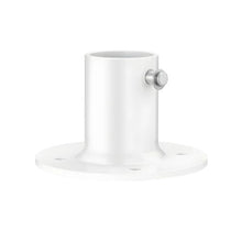 1-7/8 Inch Inground Pool Ladder Deck Anchor Flanges Aluminum Alloy Handrail Mounts with Stainless Steel Hardware White 4 Pack