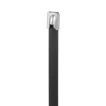PET Coated Extra Heavy Cross Section Cable Tie Black MLTFC4H-LP316 (Pack of 50)