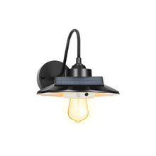 E27 Bulb Vintage Style Solar Motion Sensor Outdoor Wall Barn Light Fixture 2 Pack