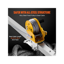 Heavy Duty 1200 lbs Confined Space Rescue Tripod with 7 ft Legs 98 ft Steel Cable, Rescue Winch, Fall Protection Harness & Storage Bag