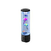 Relaxing Color Changing LED Artificial Aquarium Bubble Tank Lamp with Bluetooth Speaker