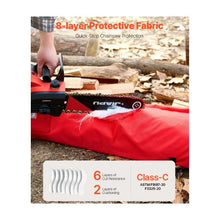 Large Chainsaw Safety Chaps 38–40 Inch Waist Class C 8-Layer Apron-Style Protective Pants with Adjustable Belt & Gear Pocket