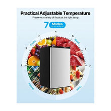 Compact 3.2 Cu.Ft Mini Fridge with Freezer Compartment, Adjustable Temperature & Glass Shelf for Home & Office