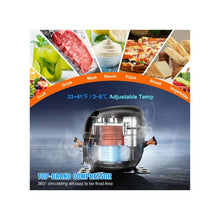 Commercial 60 Inch Salad Prep Refrigerator with Locking Stainless Steel 2 Doors for Restaurant & Cafe Kitchens
