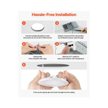 1100 Lumens 6 Inch UltraThin LED Recessed Ceiling Lights with Junction Box Kit