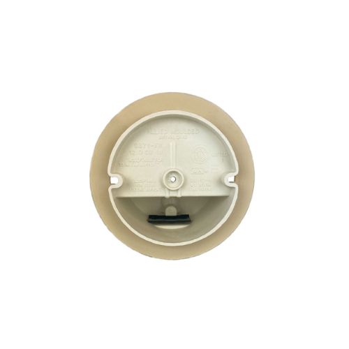 4 Inch Round Fan Nonmetallic Ceiling Fixture Electrical Junction Box Off White 9371-FRV