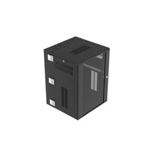 18RU Steel Wall Mount Cabinet Windowed Door Black PZWMC18W
