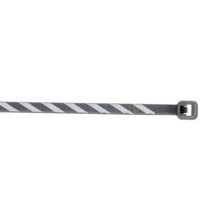 Cross Section Miniature Striped Self Locking Cable Tie Slate With White PLT1M-L8-10 (Pack of 50)