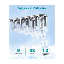 Multi Function 3-in-1 Floor Standing Water Dispenser with 33 LBS/24H Ice Maker and Cold Water Function