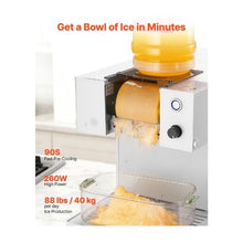 High Efficiency 88 LBS/Day Snowflake Ice Shaver Machine for Home & Small Businesses