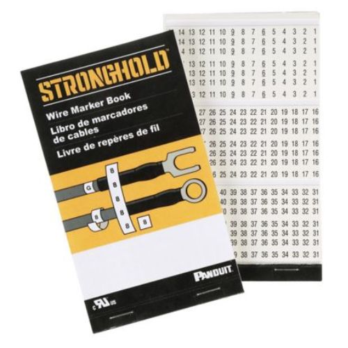 Stronghold Pre Printed Wire Marker Books White And Black PCMB-11