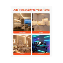 2M Aluminum Complete LED Strip U-Channel Kit with Mounting Accessories for Counter & Shelf Lighting