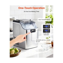 44 Lbs/Day Compact Countertop Nugget Ice Maker with Self-Cleaning for Kitchen, Bar & Office Gray