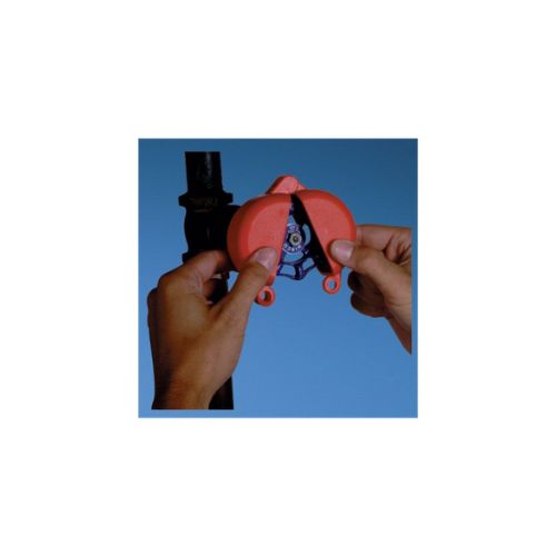 Polypropylene Gate Valve Lockout Device Red PSL-V13