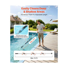 8.5 GPM Cordless Pool Vacuum Cleaner Handheld Rechargeable Pool & Spa Cleaner with 2 Brush Heads