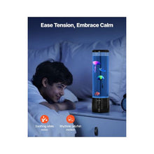 Relaxing Color Changing LED Artificial Aquarium Bubble Tank Lamp with Bluetooth Speaker