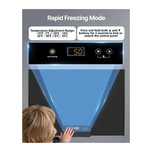 Freestanding 4.77 Cu.Ft Chest Freezer for Home & Commercial Use with 2 Removable Baskets Adjustable Temperature Black