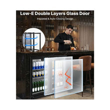 7.4 Cu. Ft. Commercial Back Bar Beverage Cooler with LED Lighting and Adjustable Shelves
