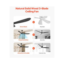72-Inch Large Modern Exterior Ceiling Fan with Remote for Living Room & Patio