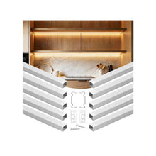 6.6 ft U-Shape LED Aluminum Channels with Cover & Clips for Strip Lights (10-Pack)