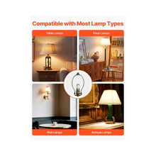 Universal Table & Floor E26 Lamp Socket Replacement Kit With 12 ft Cord DIY Light Repair Set