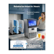 High Performance Commercial Ice Maker Machine 80 lbs/24H with 13 lb Storage Bin Bars, Cafes & Restaurants