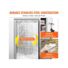 Heavy Duty 82.5 Inch Commercial Reach-In Freezer 60.42 Cu.Ft Triple Door Stainless Steel Upright Freezer