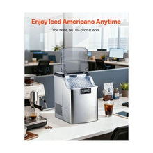 44 Lbs/Day Compact Countertop Nugget Ice Maker with Self-Cleaning for Kitchen, Bar & Office Gray