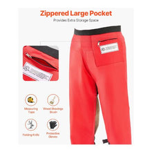 Large Chainsaw Safety Chaps 38–40 Inch Waist Class C 8-Layer Apron-Style Protective Pants with Adjustable Belt & Gear Pocket