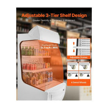 12.7 Cu.Ft. Commercial Open Air Merchandiser Refrigerator 2-Tier Grab-and-Go Display Cooler with Air LED Lighting
