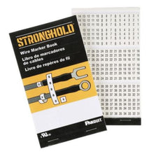 Vinyl Cloth Pre Printed Wire Marker Book White And Black PCMB-15