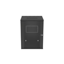 18RU Steel Wall Mount Cabinet Windowed Door Black PZWMC18W