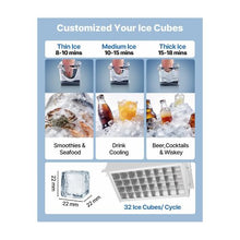 High Performance Commercial Ice Maker Machine 80 lbs/24H with 13 lb Storage Bin Bars, Cafes & Restaurants