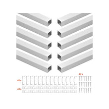 6.6 ft U-Shape LED Aluminum Channels with Cover & Clips for Strip Lights (10-Pack)