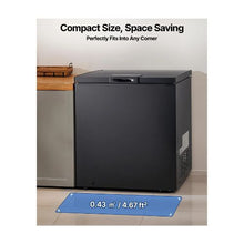 Freestanding 4.77 Cu.Ft Chest Freezer for Home & Commercial Use with 2 Removable Baskets Adjustable Temperature Black