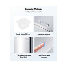 28 Inch Stainless Steel Sandwich Prep Refrigerator 7.1 Cu.Ft. Mega Top Salad Prep Table with 8 Pans