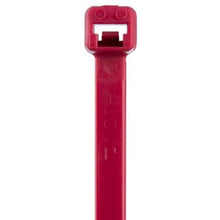 Cross Section Miniature Striped Self Locking Cable Tie Red PLT1M-L2 (Pack of 50)