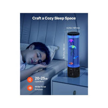 Relaxing Color Changing LED Artificial Aquarium Bubble Tank Lamp with Bluetooth Speaker