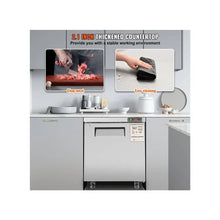 28 Inch Commercial 7.4 Cu.Ft. Stainless Steel Undercounter Refrigerator with Fan Cooling and Lockable Door