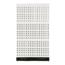 Vinyl Cloth Pre Printed Wire Marker Book White And Black PCMB-16