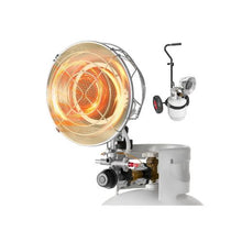 15,000 BTU High-Output Propane Tank Top Radiant Heater with Portable Trolley
