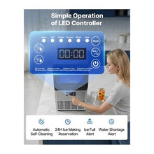 High Performance Commercial Ice Maker Machine 80 lbs/24H with 13 lb Storage Bin Bars, Cafes & Restaurants