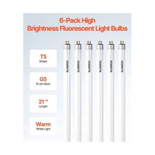21 Inch 13W Compact Replacement T5 Fluorescent Lamps 3000K Warm White 8 Pack