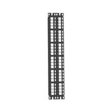 48 Port Unshielded Flush Mounted Flat Patch Panel Black NKPP48FMY