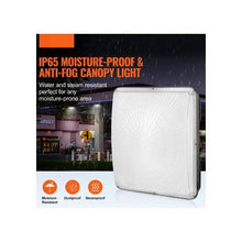 16500LM High Output Outdoor Square IP65 Rated LED Canopy Ceiling Lighting Fixture For Warehouse & Garage Lighting